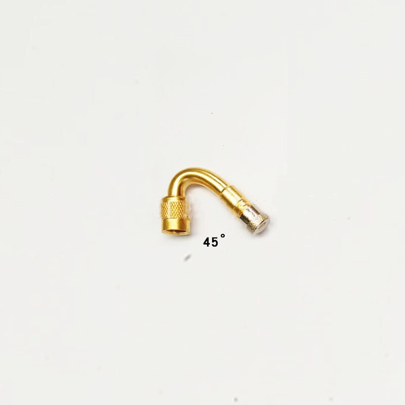 Klep Band Uitbreiding Adapter Koper Elleboog Uitbreiding Ventiel Mond 45/ 90 Graden Voor Vrachtwagen Motorfiets Fiets Auto Bandenspanning tool: Golden  45 Degree