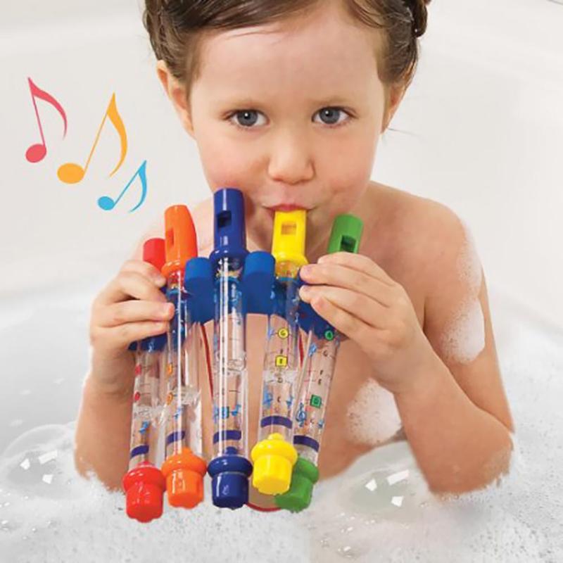 1 Pcs Water Fluit Speelgoed Kids Kinderen Muziek Douche Bad Tunes Kleurrijke Speelgoed Kleurrijke Water Fluiten Bad Tunes speelgoed Fun