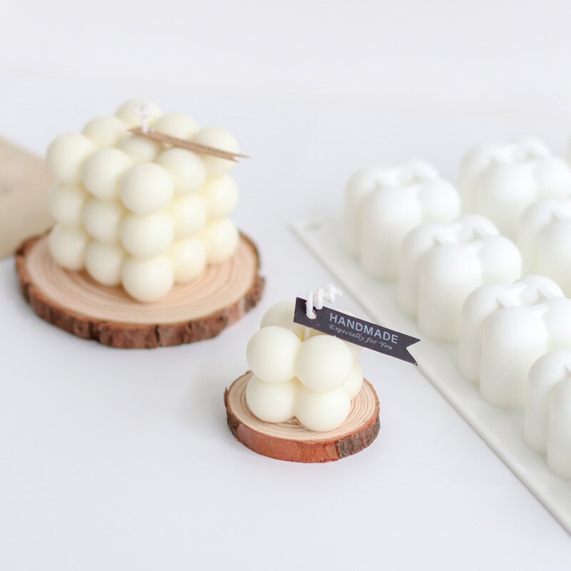 Stampo per candele 3D stampo in silicone fai-da-te stampi per sapone in cera fatti a mano
