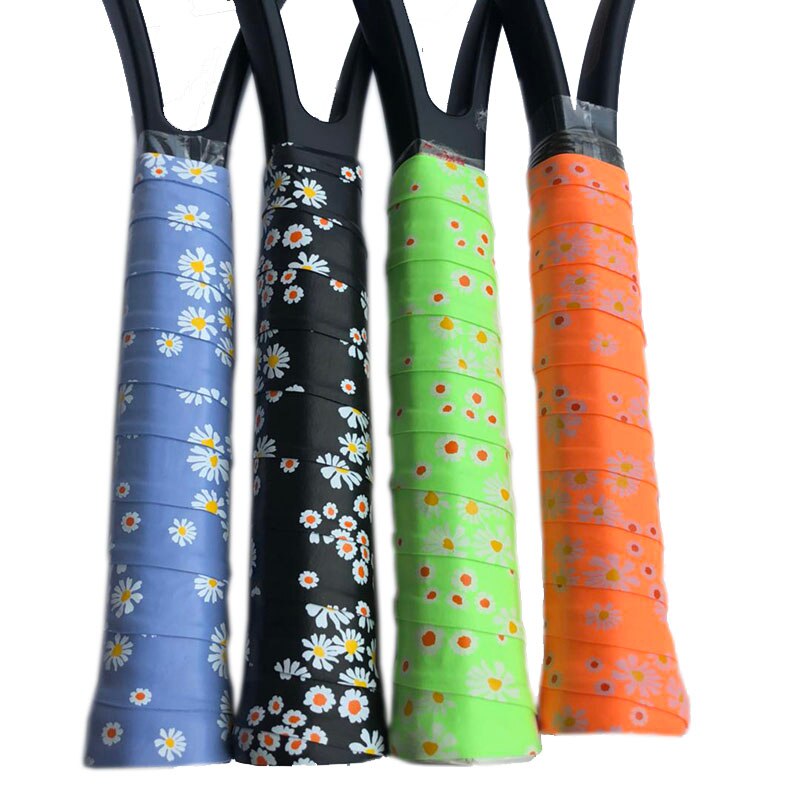 8 pièces ZARSIA parfum Tennis surgrips super collant tennis raquettes poignée impression daisy badminton surgrips