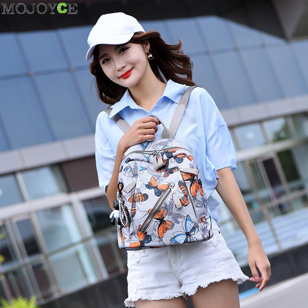 Vintage Accessaries Voor Vrouwen Verjaardag Oxford Schooltas Vrouwen Kleurrijke Vlinder Print Rugzak Student Outdoor Bagpack