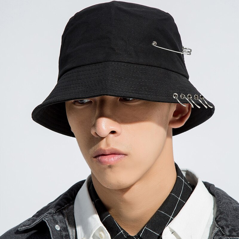 Sombrero de pescador de cinco anillos para hombre y mujer, gorra de pescador de Hip Hop, sombrero de sol de playa, Bob, Rap, Sombrero de Panamá informal para adultos