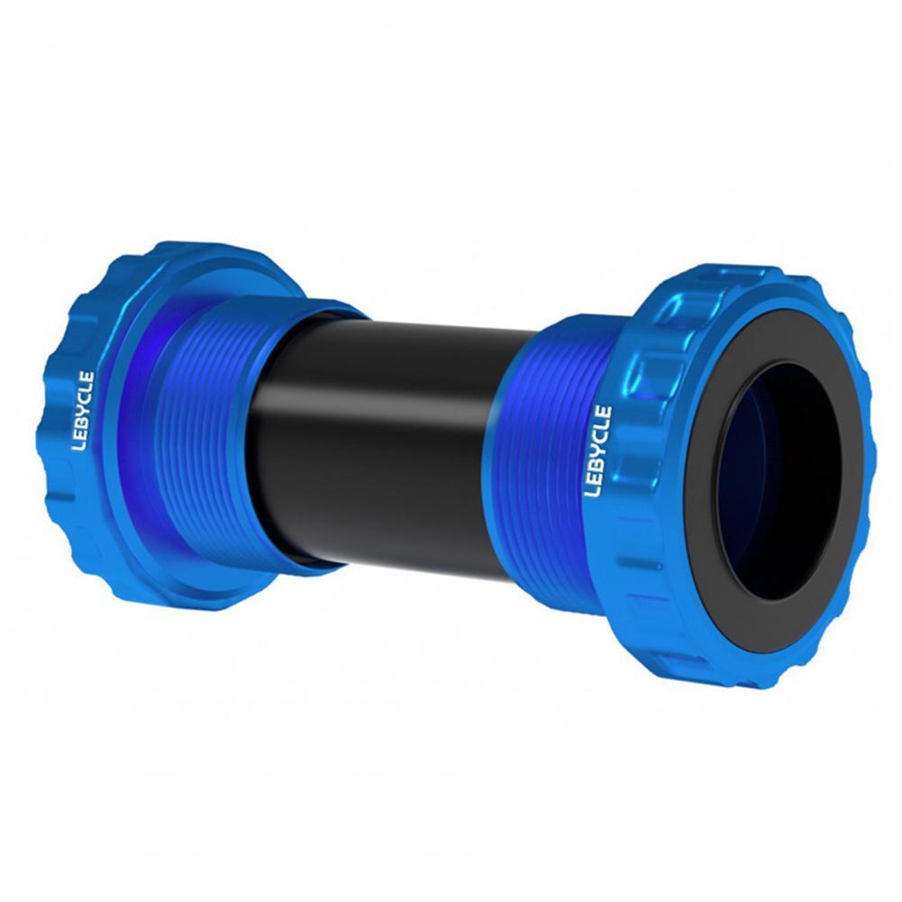 Hard Thread Bottom Bracket Accessories Bike Bottom Bracket CNC Process Dust-proof Reliable Bike Steel Bottom Bracket: Blauw