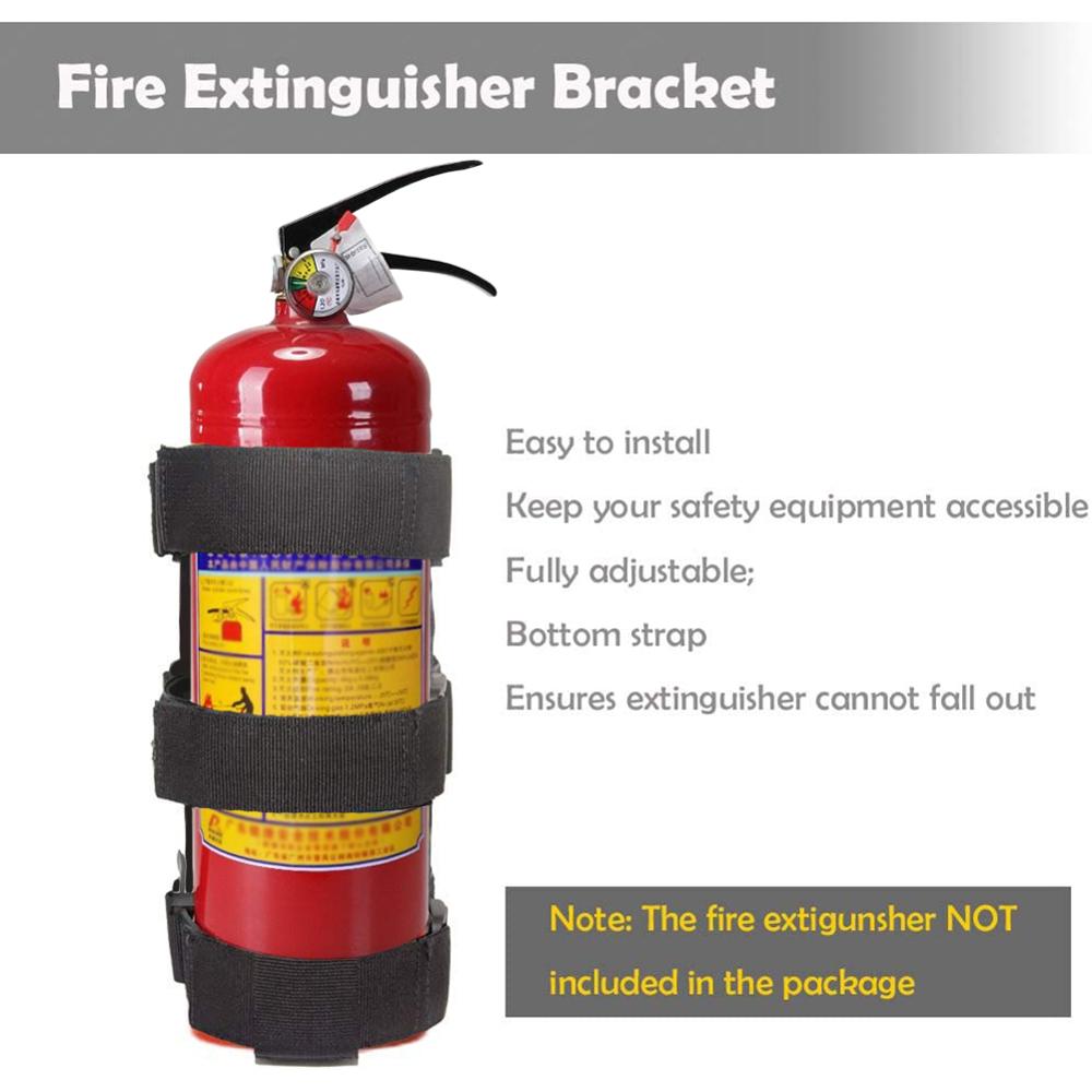 Fire Extinguisher Holder Adjustable Roll Bar Fire Extinguisher Mount Strap Fit for Jeep Wrangler TJ YJ JK CJ LJ