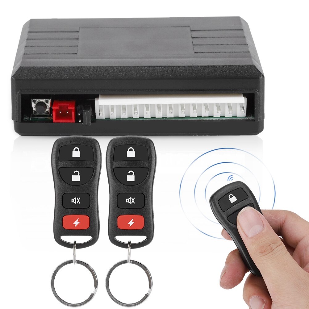 Universal Remote Control Central Locking Kit For Most Vehicle Car Door Lock Keyless Entry System With Trunk Release Button