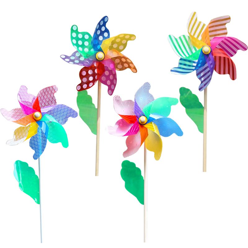 32cm coloré moulin à vent vent Spinner roue ornement jardin cour décoration enfants