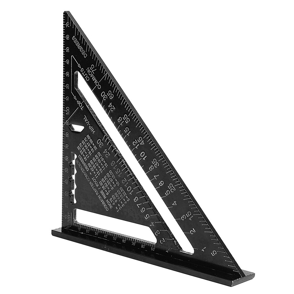 7 inch Measurement Height Limit Gauge Tools Triangle Ruler Aluminum Alloy Adjustable Combination Square Angle Ruler