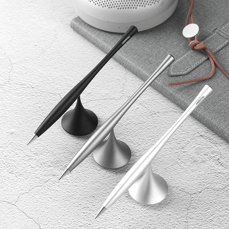 Andstal 1Pc Zwart/Zilver/Grijs Eeuwige Pen Inktloze Pen Metalen Eeuwige Potlood Lapiz Eterno Voor Kantoor levert Briefpapier