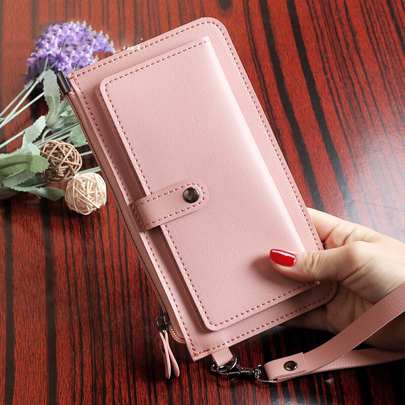 Luxe portemonnee dames, lange rits, leren portemonnees voor dames, portemonnees voor dames, multifunctionele portemonnee, portemonnees voor meisjes, carteira feminina