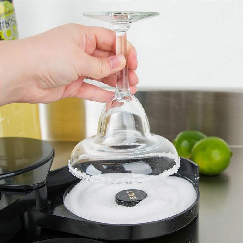 3 -lags bartender abs værktøj cocktail tilbehør glas rimer roterende salt hjemme praktisk bar lime juice sukker holdbart