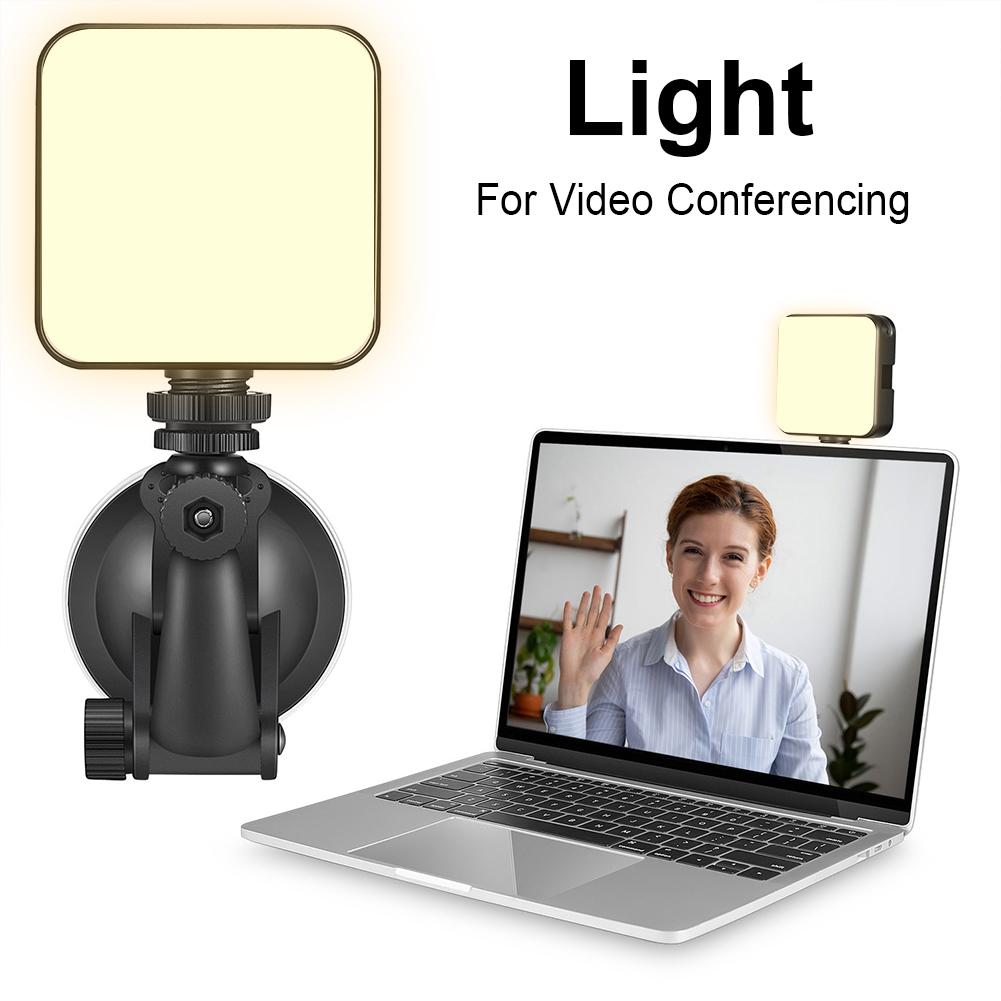 Luz de relleno de vídeo 2500K-6500K, lámpara LED de 5W para Smartphone, tableta, portátil, PC, luz de relleno de Vlog ajustable para selfi y vídeo en vivo