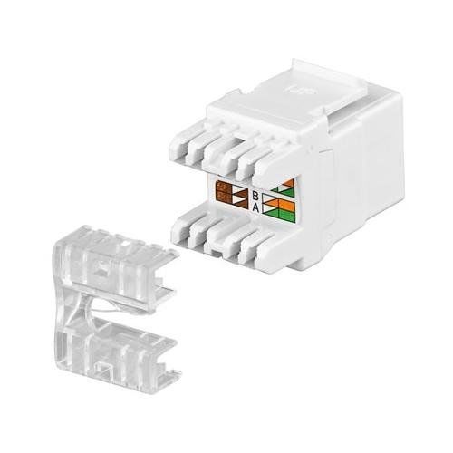 Keystone RJ45 hembra a TB110 Cat 5e UTP Blanco