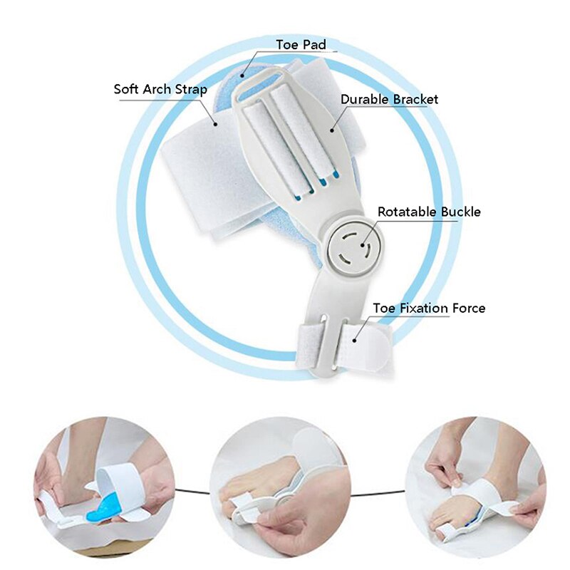 Toes Eversion Device Hallux Valgus Pro Orthopedic Braces Toe Correction Feet Care Corrector Thumb Big Bone Orthotics