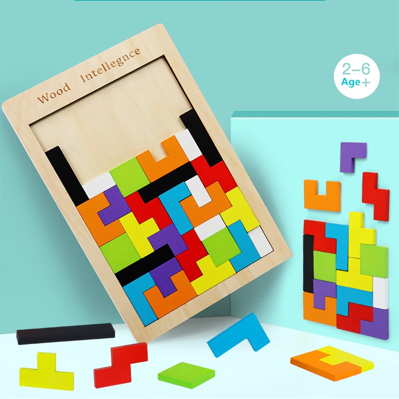 Puzzels Tangram Kinderen Houten Educatief Speelgoed Spel Kind Puzzel Cubes Puzzels Voor Kinderen Speelgoed