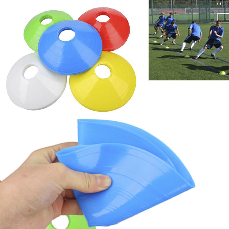 Segno di allenamento di calcio di alta qualità piatto coni resistenti alla pressione marcatore dischi marcatore secchio accessori sportivi coni di precisione