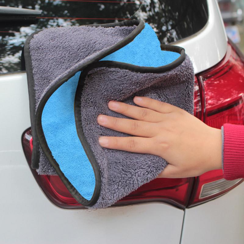 1Pc Microfiber Auto Wassen Handdoek Zachte Superabsorberende Wassen Schoonmaakdoekje 30*30Cm Of 60*30Cm auto Wassen Onderhoud Gereedschap