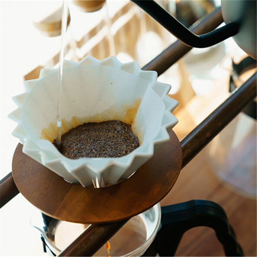Blomster keramik kaffekop espresso kaffefilter kop origami filter kopper  v60 tragt dryp hånd kop filtre kaffetilbehør