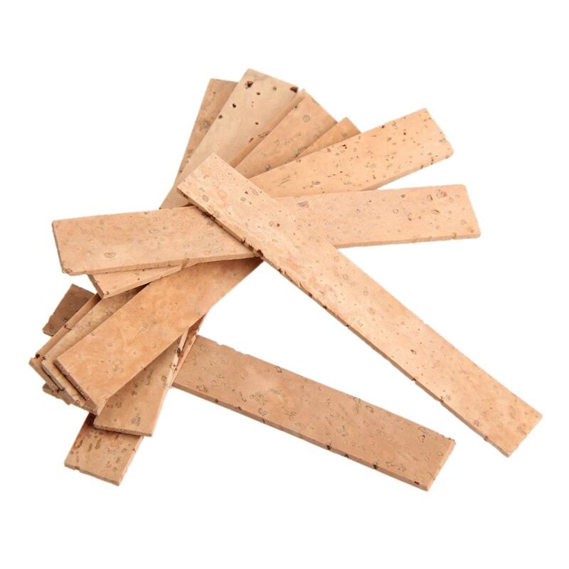 10x Bb Klarinet Neck Joint Cork Sheet Natuurlijke Kurk Klarinet Onderdelen 81*11*2Mm