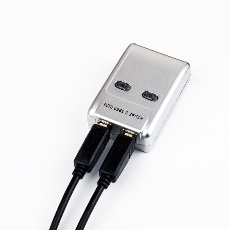 2 Ports Auto USB Switch 2 Input 1 Output Printer Sharer Two Computers Share One USB Device usb2.0 Converter