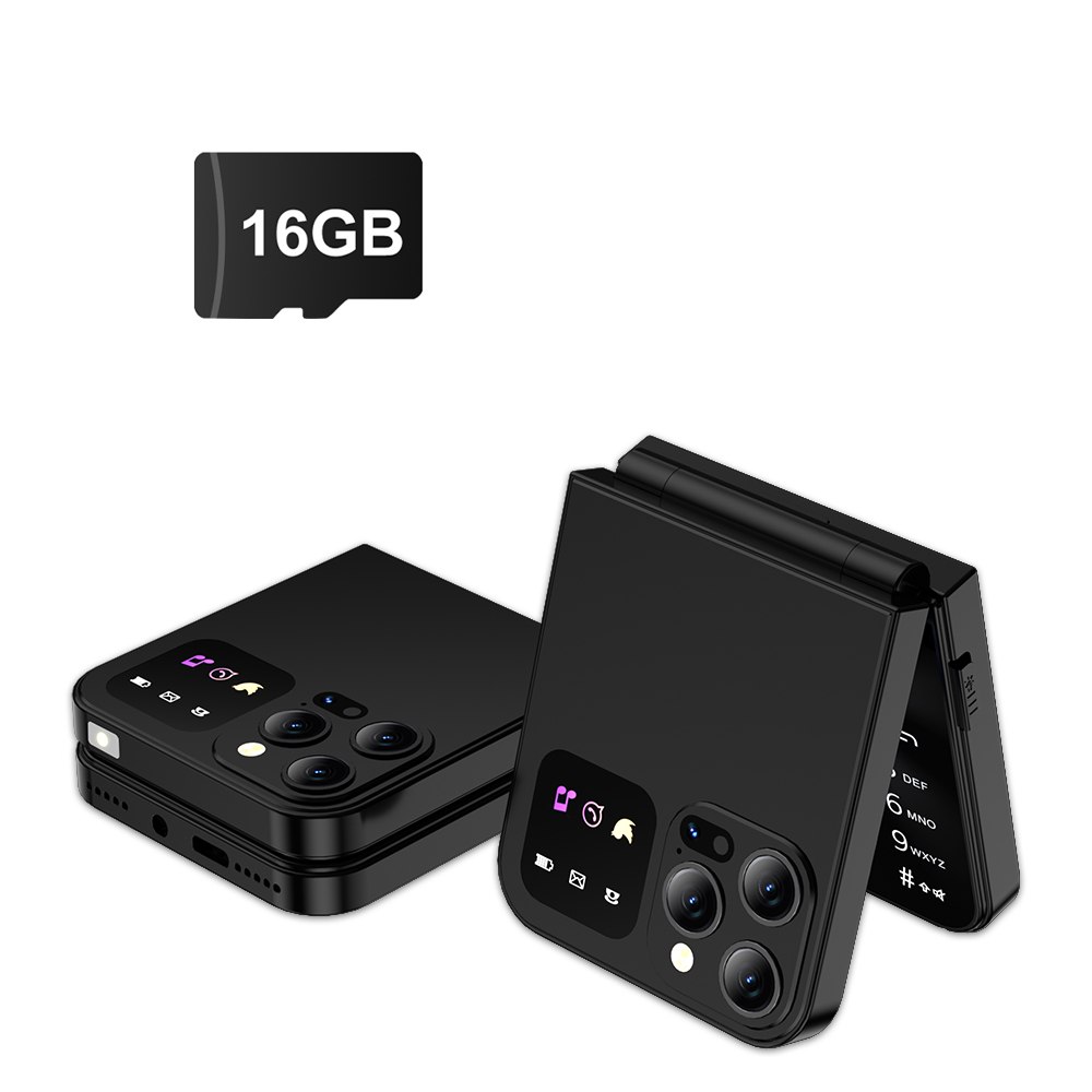 SERVO A50 Profi Klapptelefon, Dual-SIM-Karte, GSM, elektrische Taschenlampe, automatische Anrufaufzeichnung, 2,4-Zoll-Bildschirm, faltbare Mobiltelefone Typ C: Blau