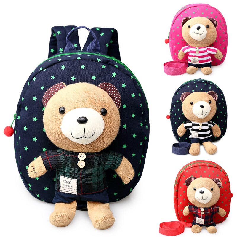 1-3 Years Old Baby Keeper Toddler Walking Safety Harnesses Bear Backpack Strap Bag