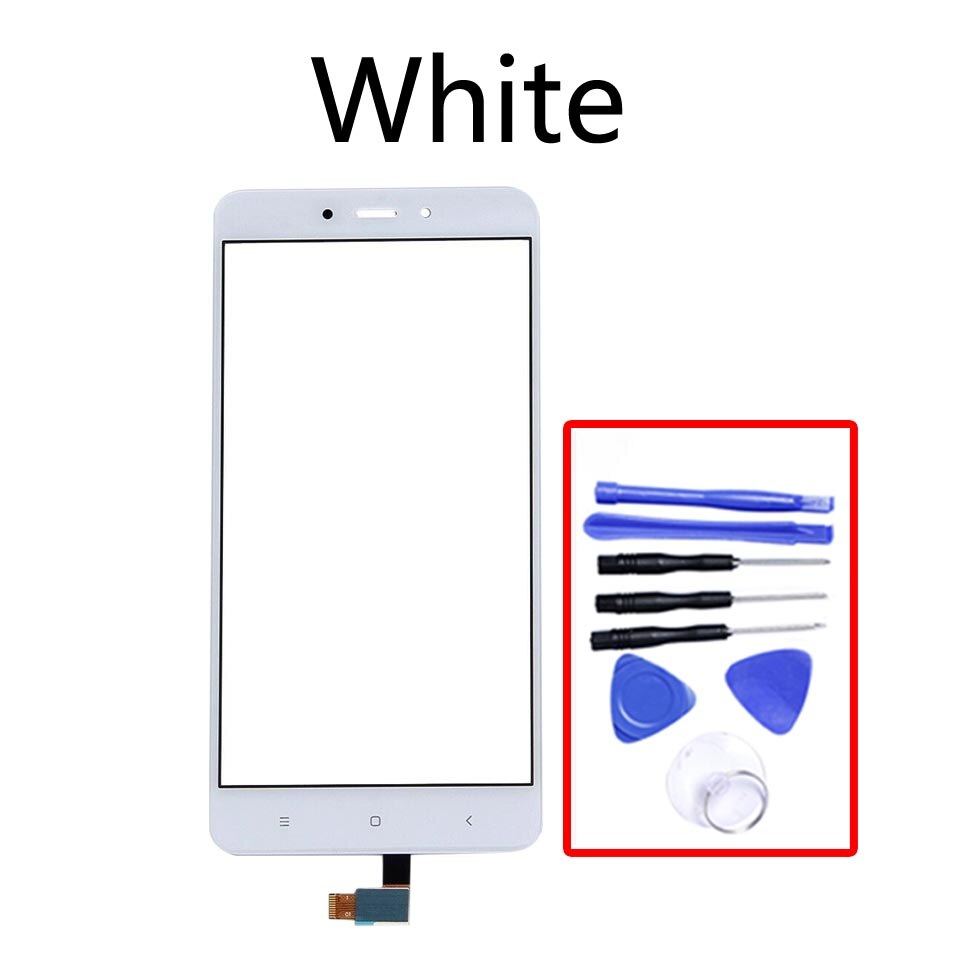 Note4 For Xiaomi Redmi note 4 Touch Screen Panel Sensor 5.5" LCD Display Glass Digitizer Replacement: White-With tool