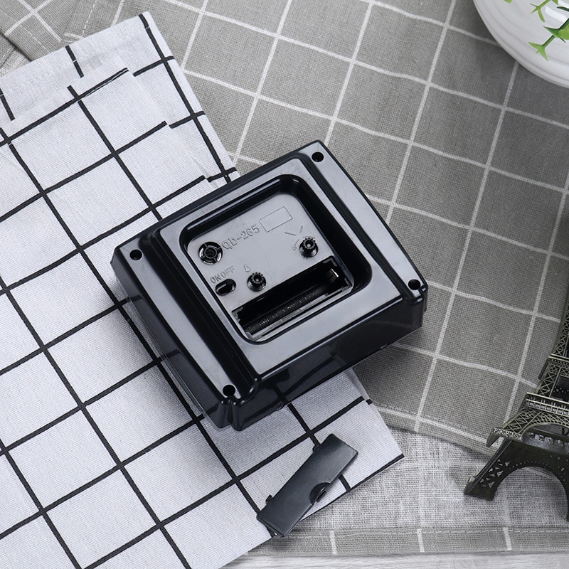 Wekker Analoge Tafel Klok Reizen Wekker Quartz Radio Wekker Silent Sweep Beweging