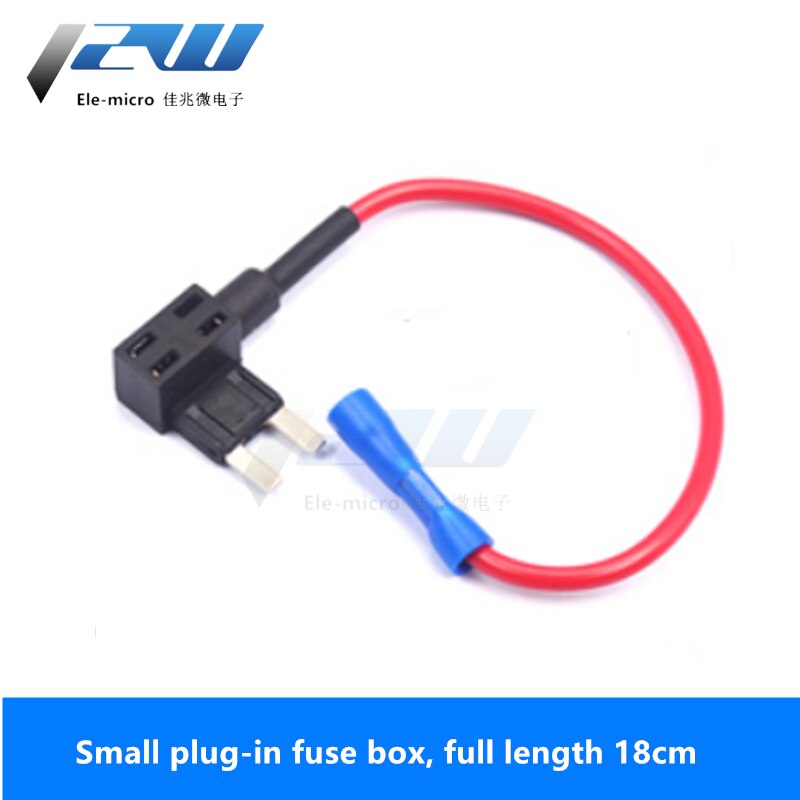 Fuse socket car with medium and small waterproof fuse box, car modified fuse with cable: Small 18cm