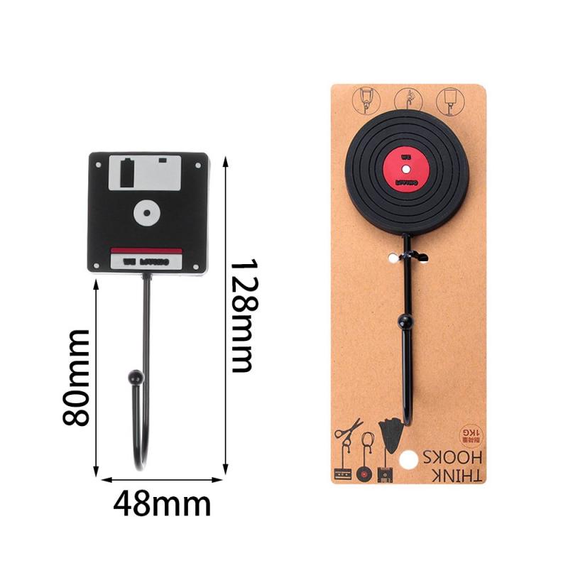 Colgador de ganchos de pared de silicona Retro ganchos de decoración de pared de acero inoxidable colgador de ropa colgador de llaves gancho de puerta estante de almacenamiento de baño