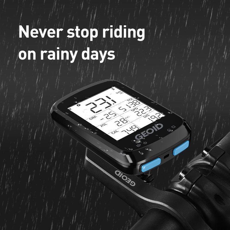 Geoid gps sykkel speedometer trådløs digital sykkelcomputer landevei mountainbike 2.5 vanntett stoppeklokke bluetooth maur+
