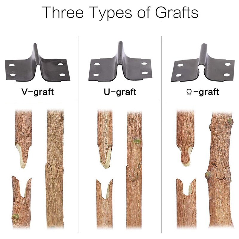 Garden Grafting Tool Kit, 2-In-1 Pruning Tool Kit for Grape Fruit Tree Grafting, with Rubber Band and Blade for Grafting