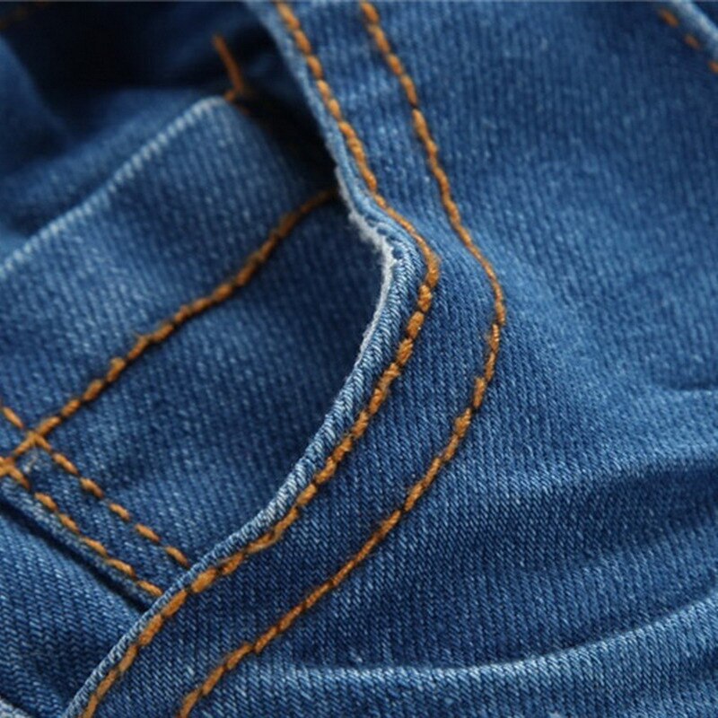 girls spring jeans children spring good casual pleated pencil jeans pants for girls 3-8 years !