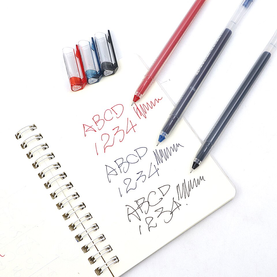 Gel Pen 0.5mm Black/Blue/Red/Navy blue ink Writing Smooth Plastic Neutral Pen For Student School Office Stationery