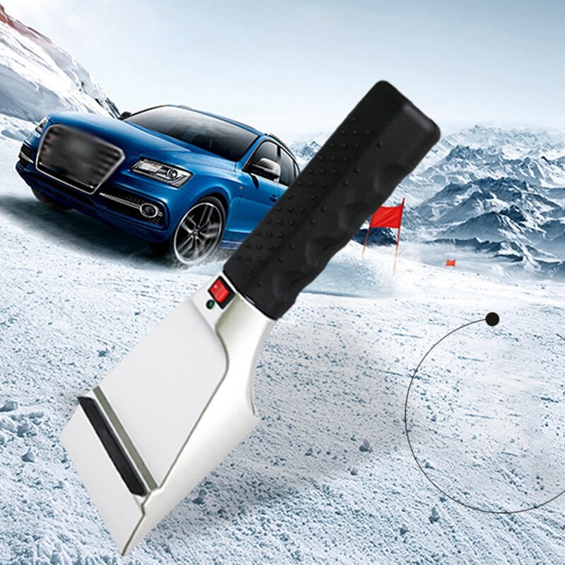 Elektryczna podgrzewana skrobaczka robić szyb samochodowych c-igarette lżejsze usuwanie śniegu łopata przednia szyba odszranianie czyste narzędzia