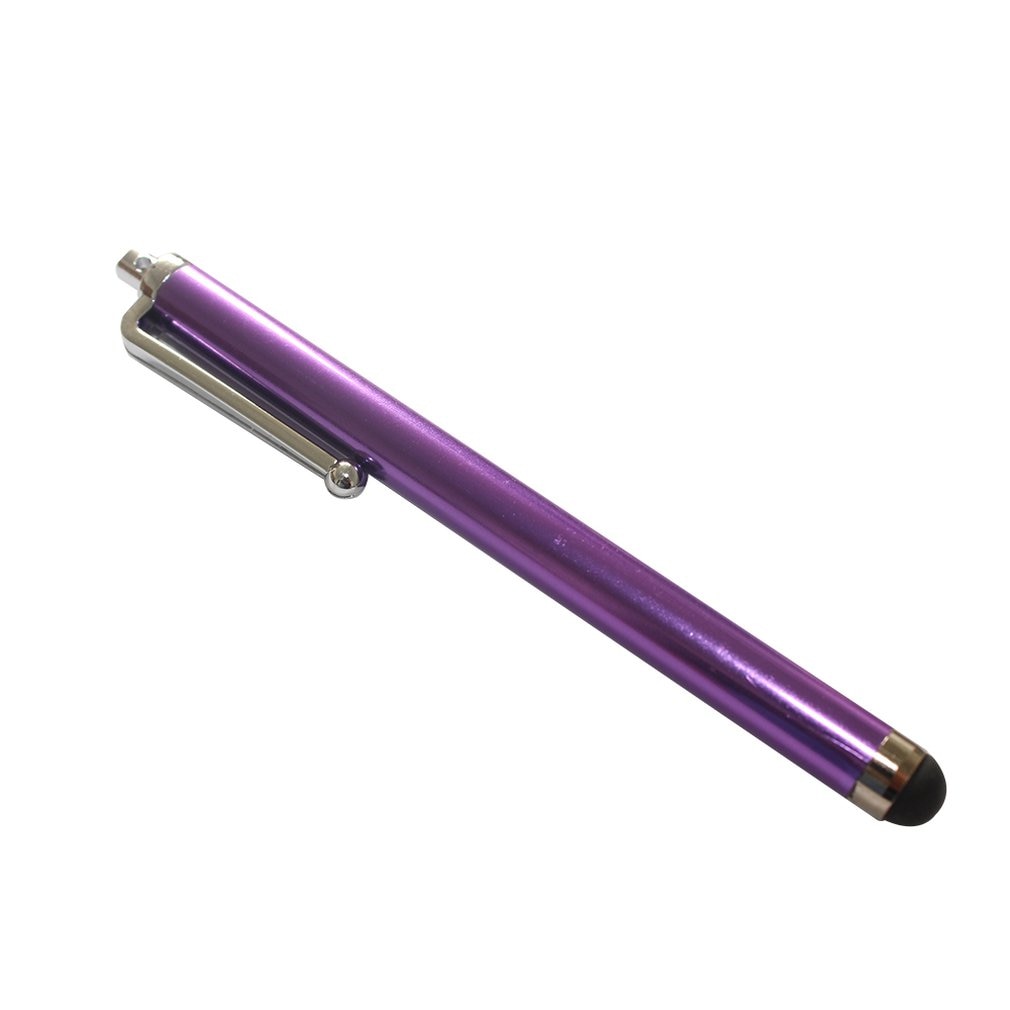 Light Mobile Phone Capacitor Pen Metal Handwriting Touch Screen Pen Mobile Phone Tablet Universal Touch Pen: purple