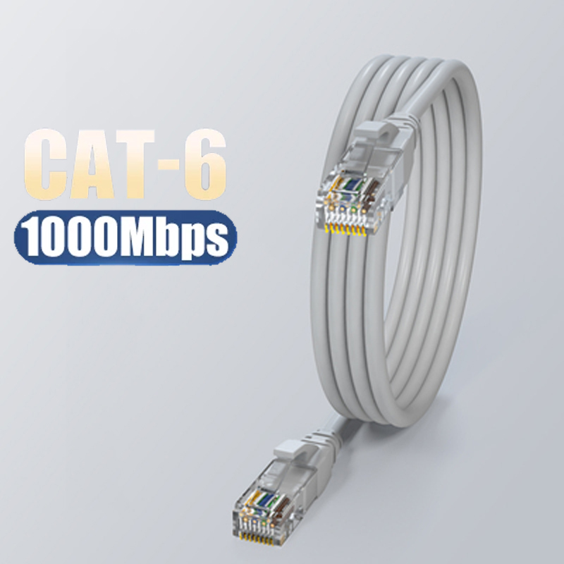 Cat6 Ethernet Cable 1000Mbps Laptop Router RJ45 20m Cat 6 Cable Network 10m 30m 50m Lan Cords for TV Box Internet Cable Cat 20m: gray / 20m