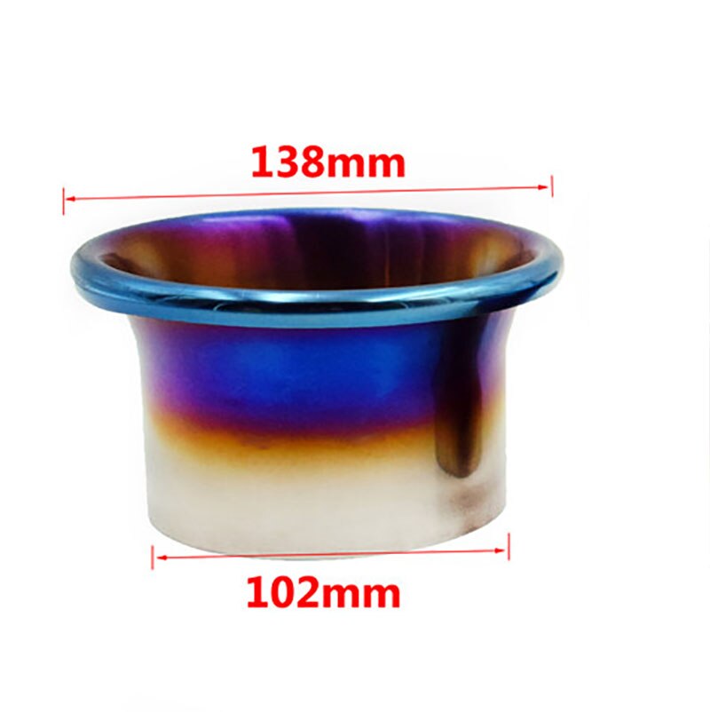 76Mm/89Mm/102Mm Titanium Blue Cold Air Intake Systeem Velocity Stack Kit Turbo Hoorn Trechter kit