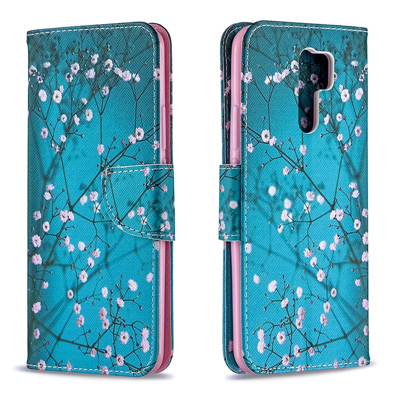 Redmi 9 hoesje voor fundas xiaomi redmi 9 leren magnetische flip portemonnee telefoonhoesjes voor coque xiomi redmi 9 hoesje cover etui
