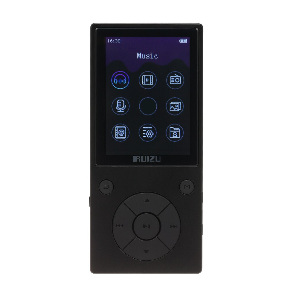 RUIZU 8GB MP4 Speler D11 BT Muziekspeler FM Radio Voice Recorder TF Card Slot Met Mic Ondersteuning Stopwatch kalender Wekker