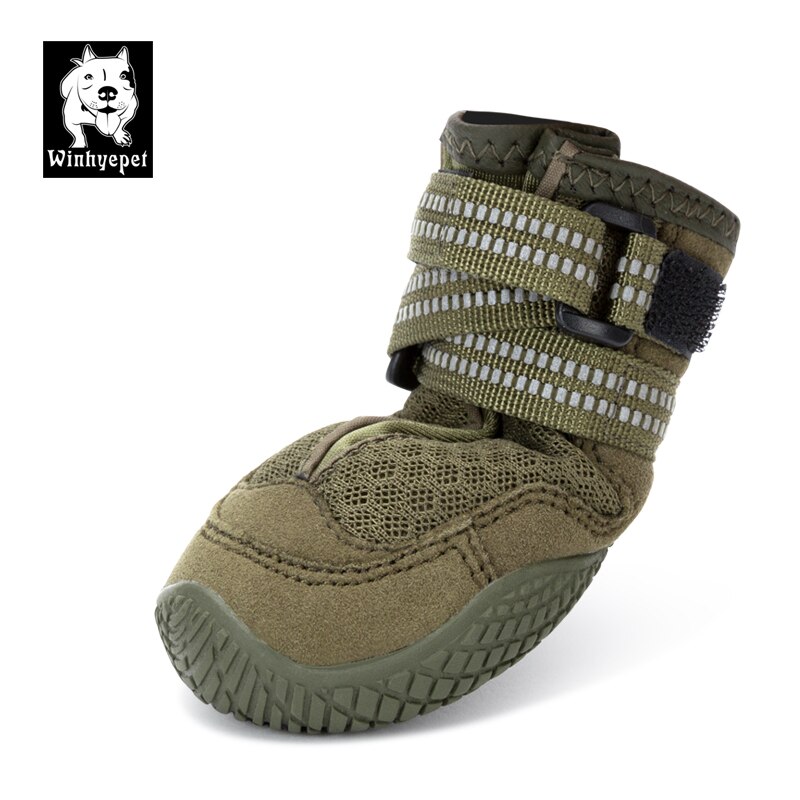 Truelove Pet Dog Shoes Sport Winter Snow Shoes Rain Waterproof Rubber Sole Anti-slip for Dog Boots Reflective Puppy Medium Large