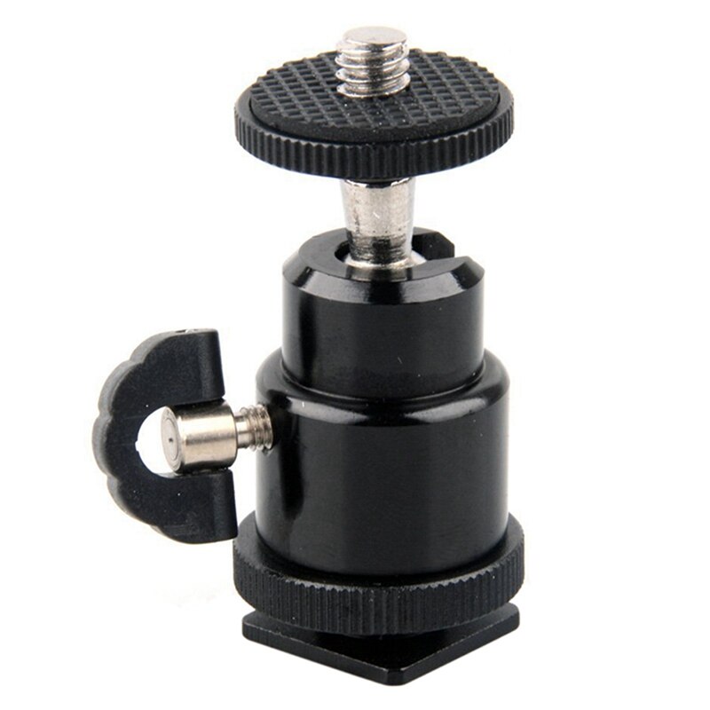 Aluminium Alloy Mini Ball Head 1/4inch Mount with Camera Screw Adapter (4 Pieces)