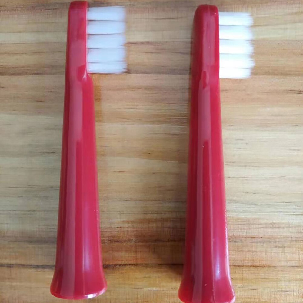 4Pcs Replaceable Toothbrush Heads Adults Kid Sonic Electric Tooth brush Heads Smart Timer Whitening Toothbrush Heads Waterproof: red