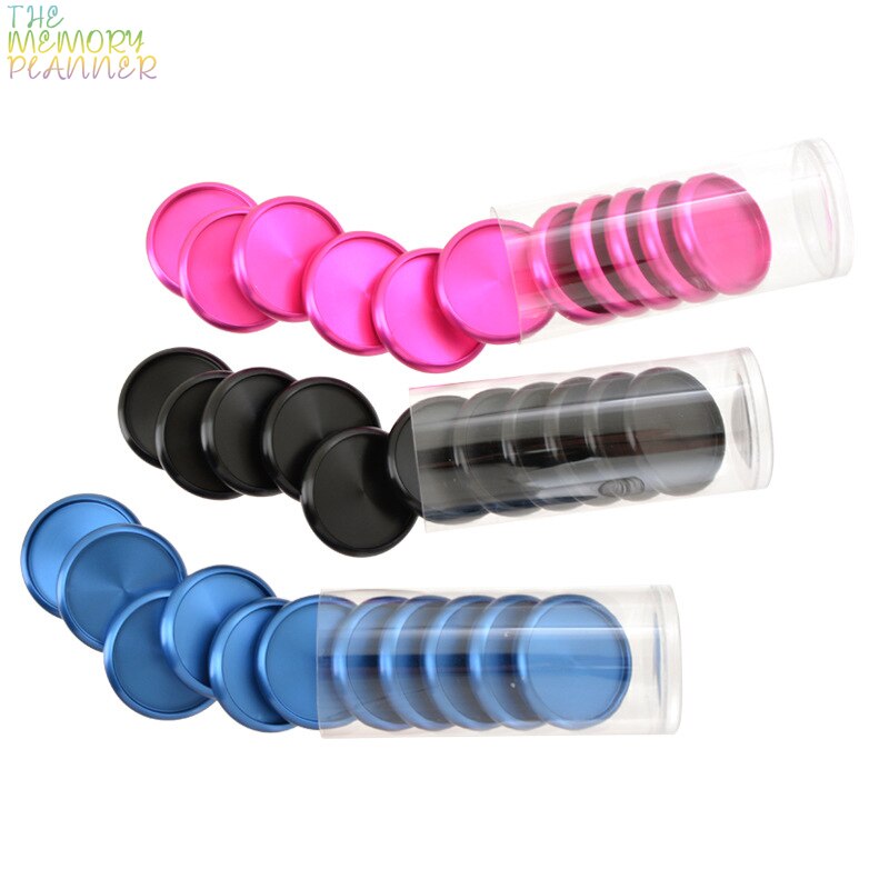 11pcs 24mm Metal Ring Binder Mushroom Hole Loose-leaf Rings Notebook Accessories Binding Ring Metal Disc Binding Planner Rings