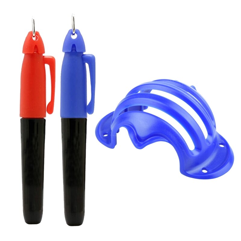 094C 3Pcs Alignment Tool Marks Template Marks Sign Tools with 1 Golf Ball Marker Pen: BL