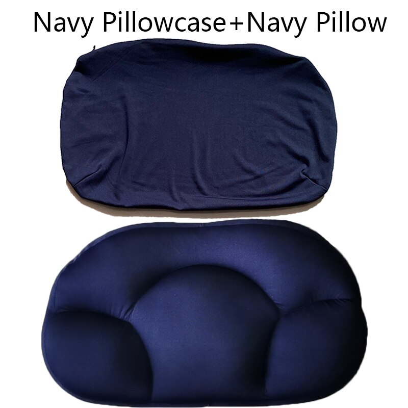 All-Round Cloud Kussen Multifunctionele Ei Slaap Kussen Effen Kleur Super Zacht Kussen Voor Neck Huishoudtextiel: 1pillow 1pillowcase2