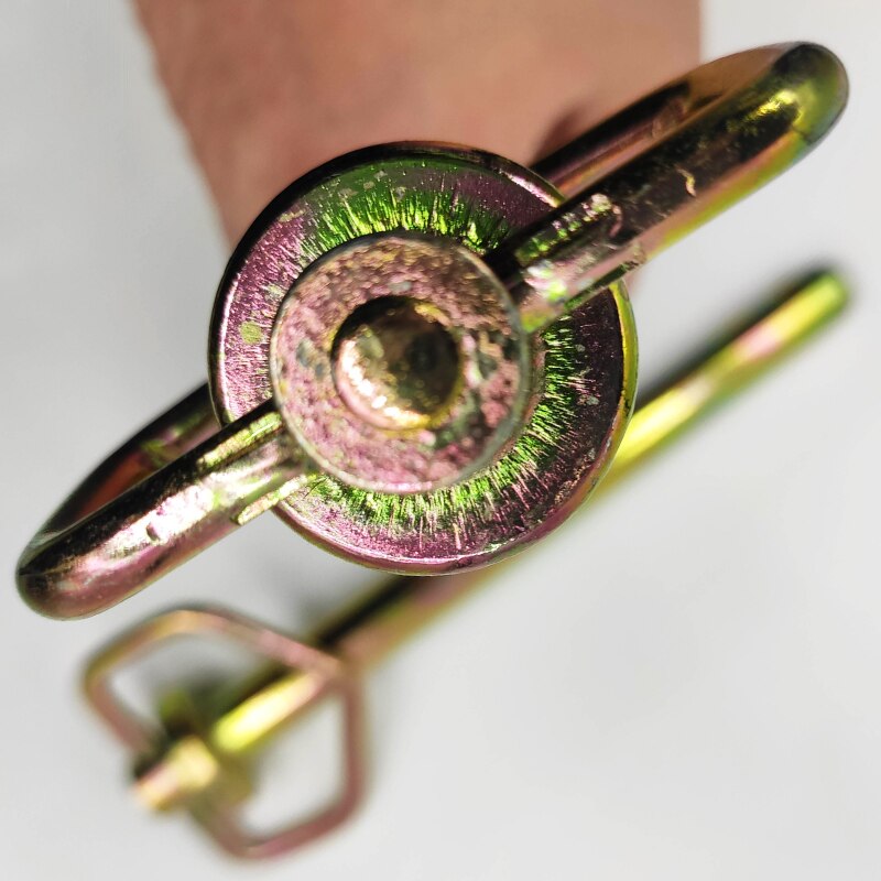 Anhängerkupplungsstift/Clip-Zubehör für Traktoren, Anhängerkupplungsstift mit Drehgriff, Heftungsstift mit Clip-Zubehör für Traktoren