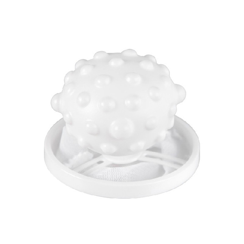 Washing Machine Hair Removal Catcher Filter Mesh Pouch Cleaning Balls Bag Dirty Fibers Collector Filter Laundry Ball Discs: White