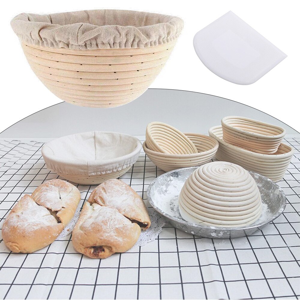 Ronde Ovale Brood Gisting Rotan Mand Proofing Manden Keuken Brood Baguette Deeg Mand Opslag Container Rieten Mand