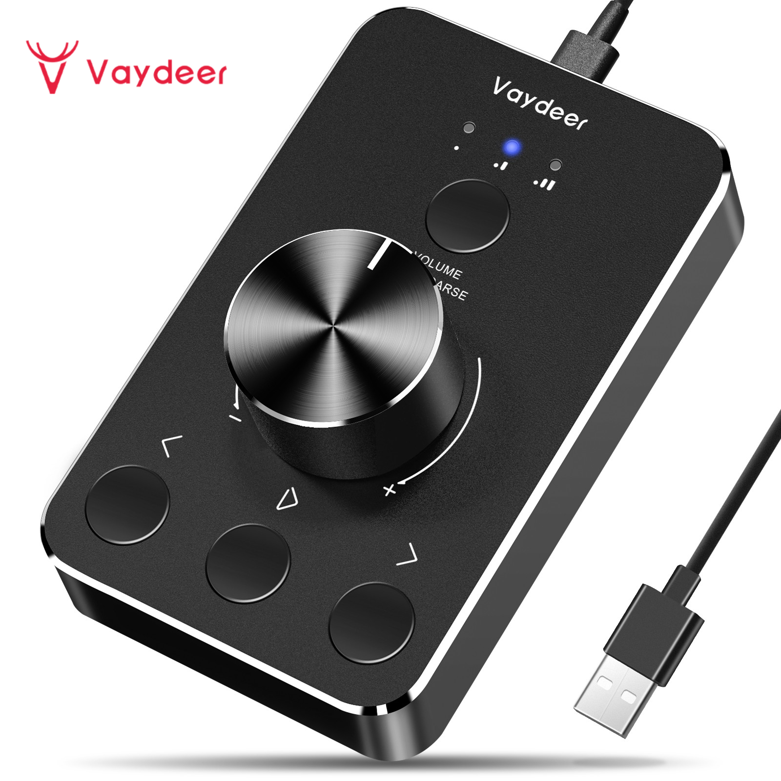 Usb Volumeknop Computer Speaker Controller Een Klik Mute Functie En 3 Volume Control Modes Audio Aanpassen