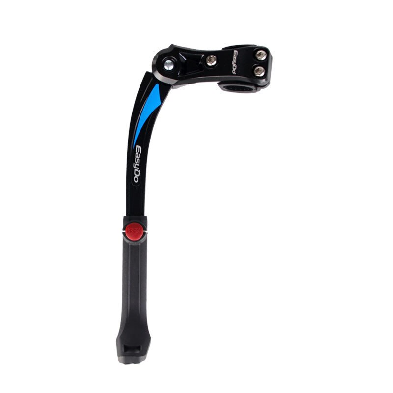 24"-28" Bicycle Footrest Adjustable Bike Parking Rack Cycling Side Foot Stand Support Mountain Bike Holder Kickstand Brace Tools: Blue